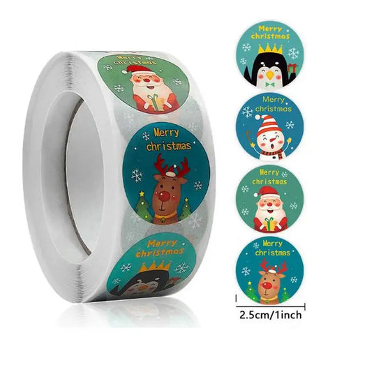 Christmas Gift Stickers Roll
