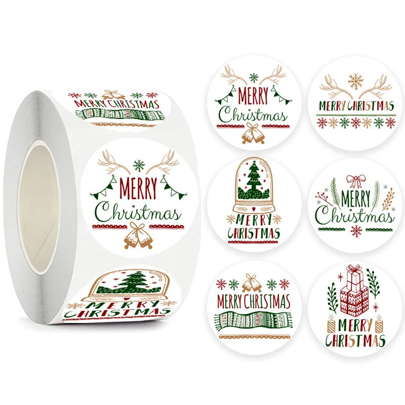 Christmas Gift Stickers Roll