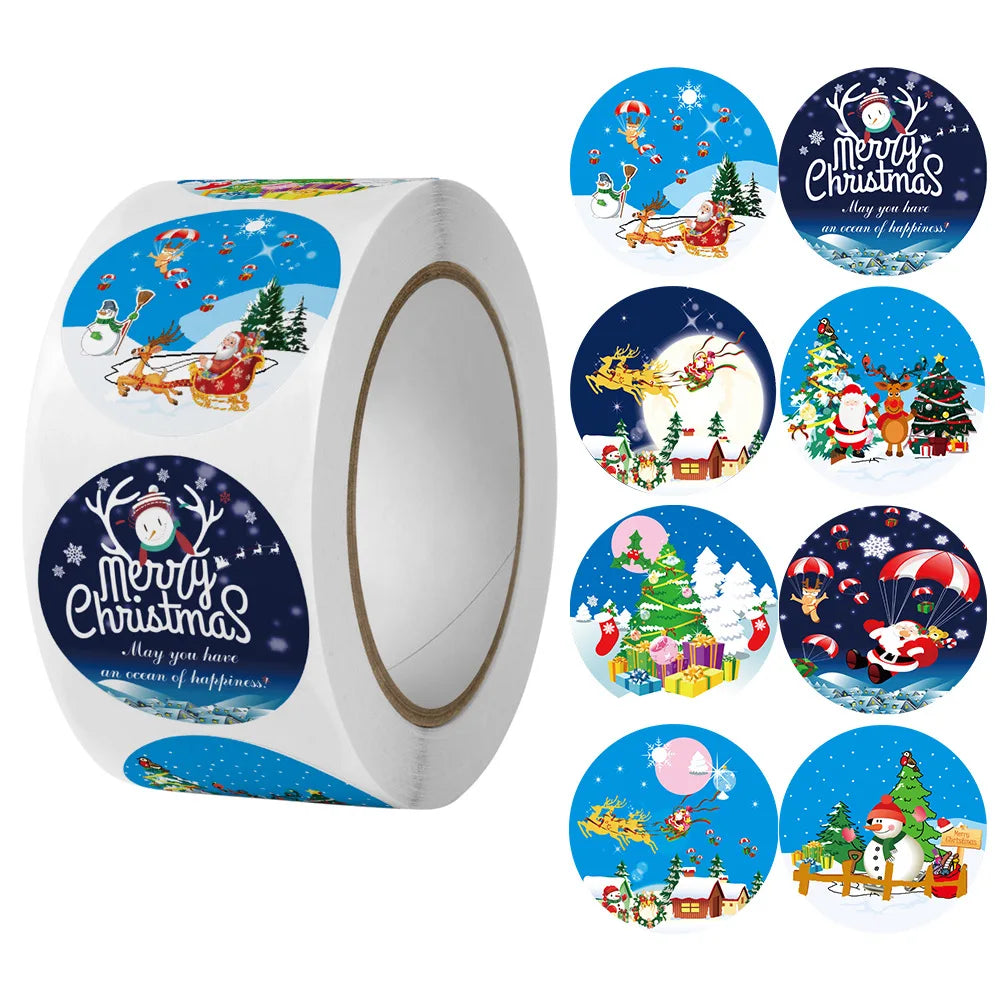 Christmas Gift Stickers Roll