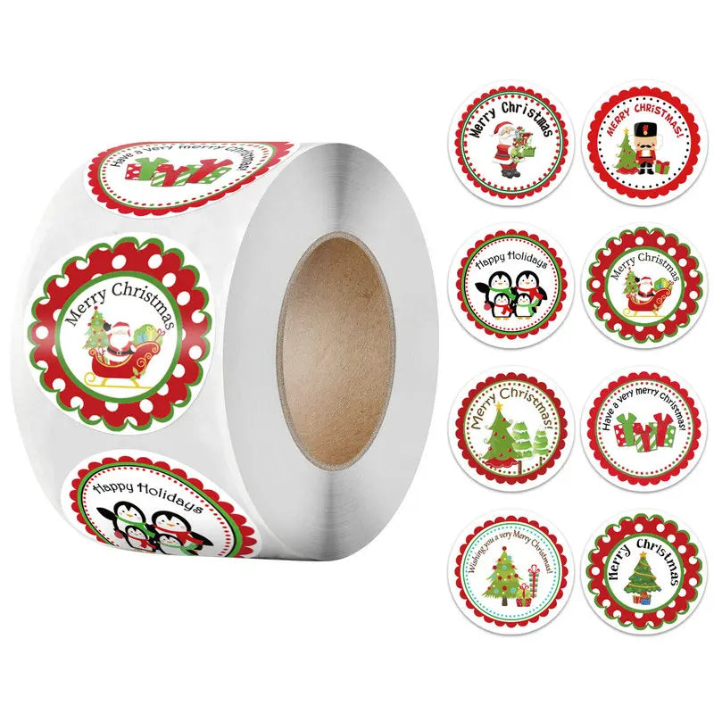 Christmas Gift Stickers Roll