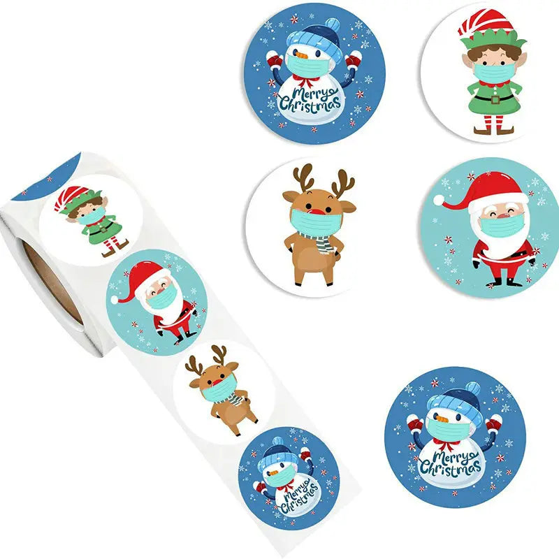 Christmas Gift Stickers Roll