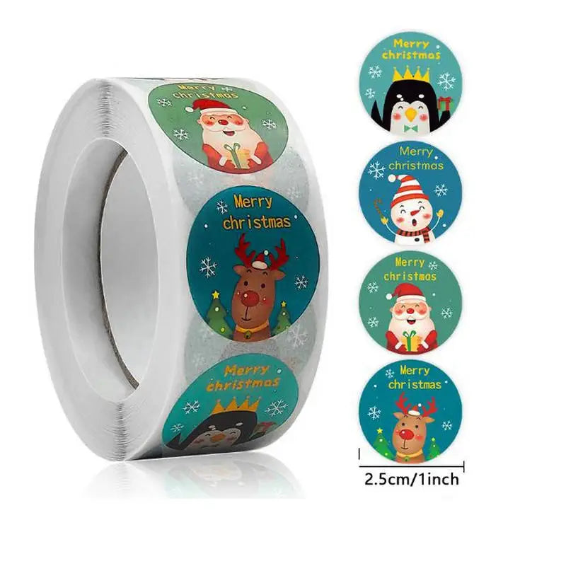 Christmas Gift Stickers Roll