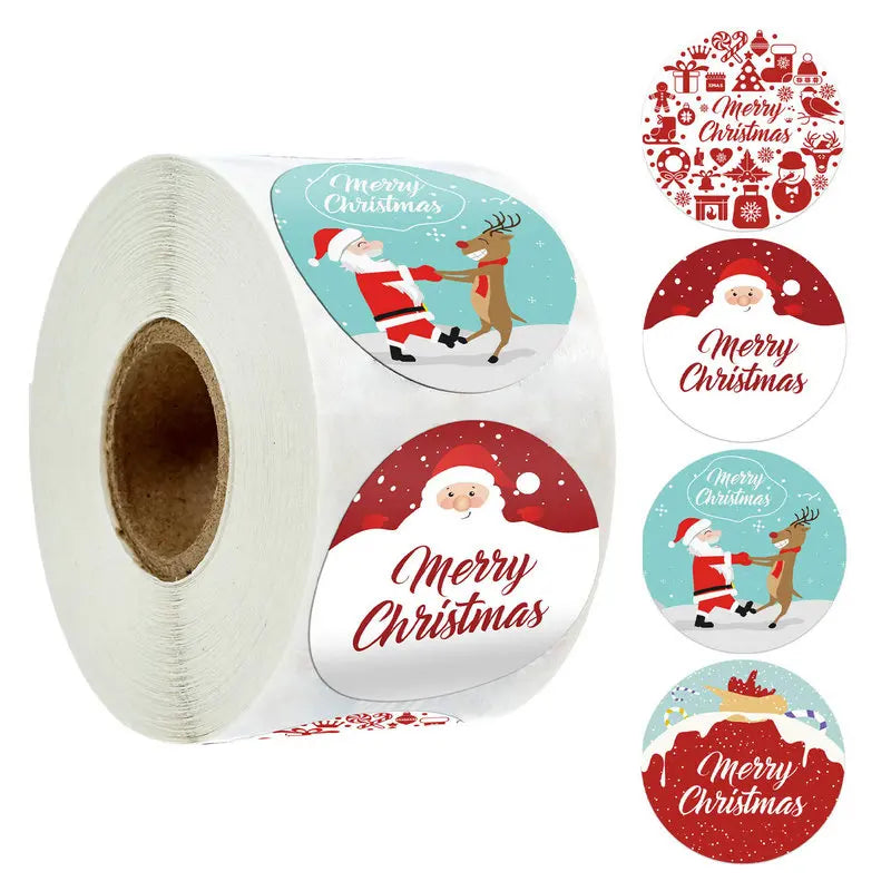 Christmas Gift Stickers Roll