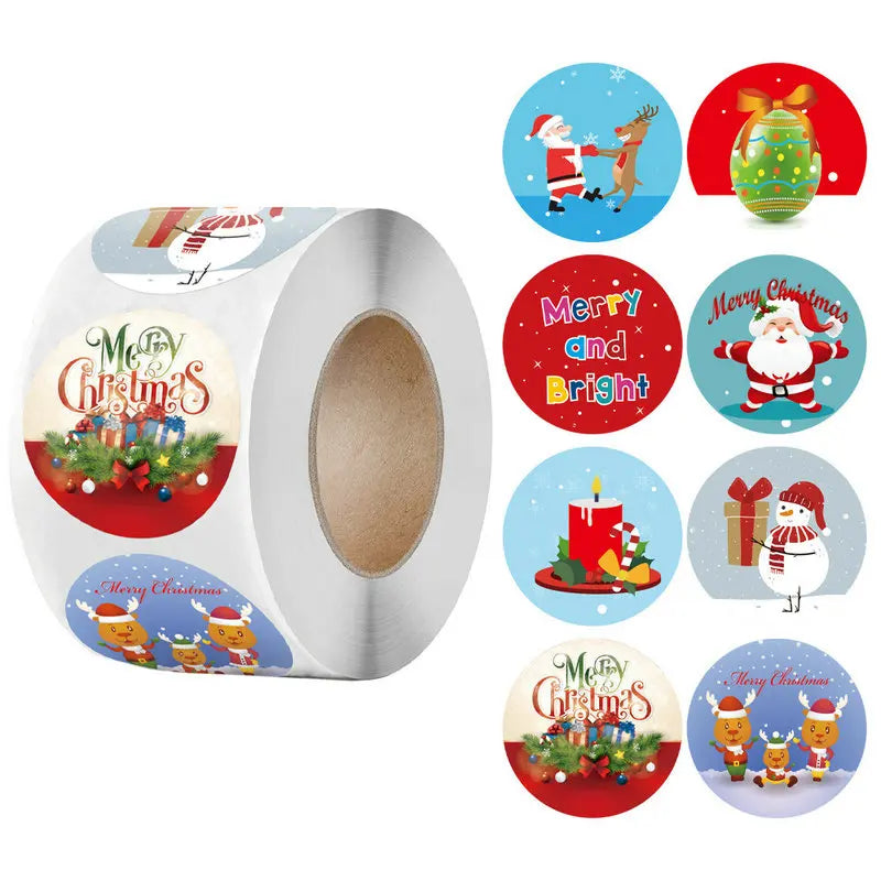 Christmas Gift Stickers Roll