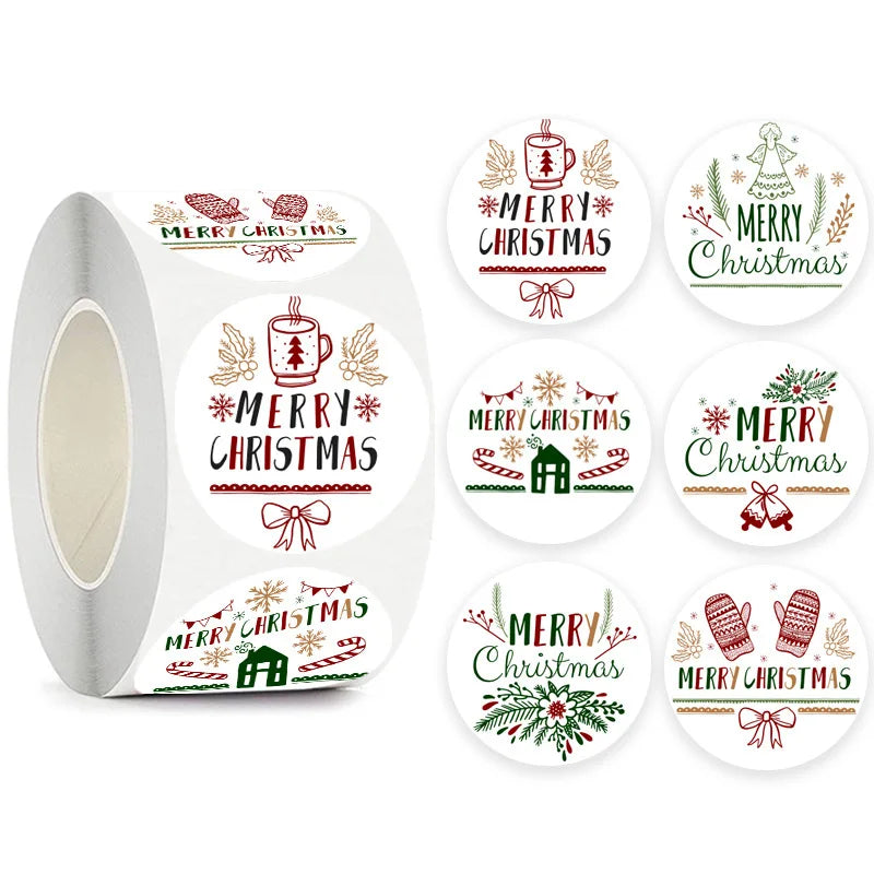 Christmas Gift Stickers Roll
