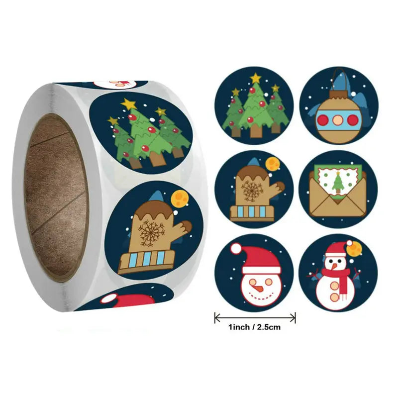 Christmas Gift Stickers Roll