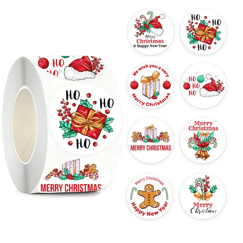 Christmas Gift Stickers Roll