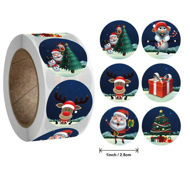 Christmas Gift Stickers Roll