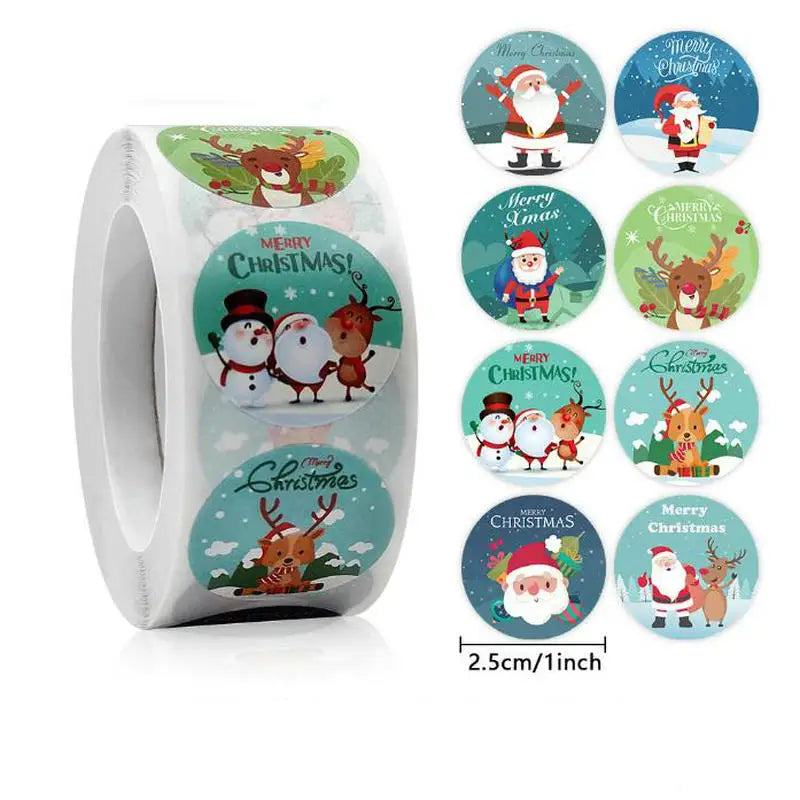 Christmas Gift Stickers Roll