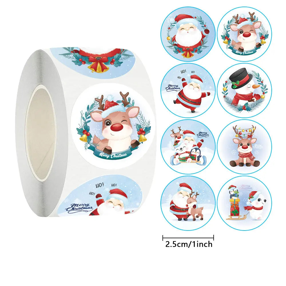 Christmas Gift Stickers Roll