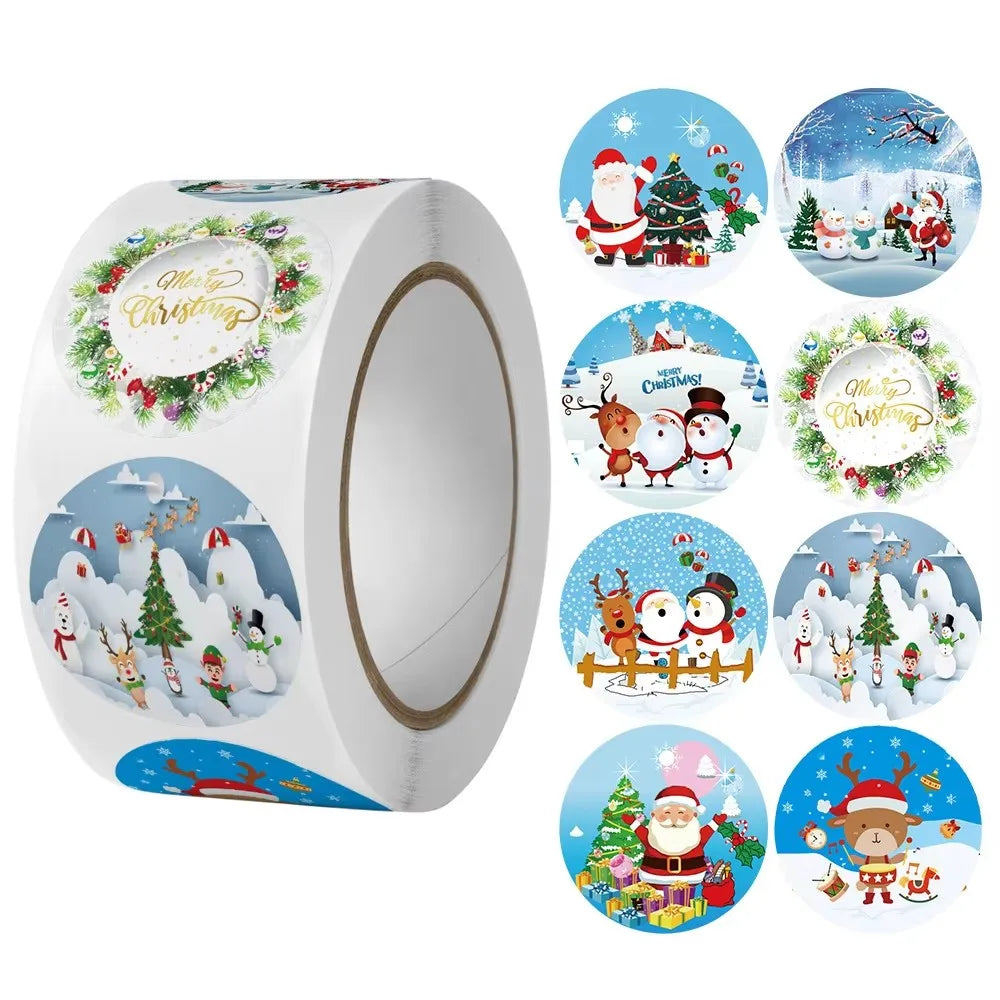 Christmas Gift Stickers Roll